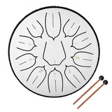 6 inch 11-Tone Steel Tongue Drum Hand Pan Drums with Drumsticks Percussion Musical Instruments for Relaxation Yoga Practice