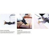 3Pcs Oscillating Multitool Blade Metal Set Titanium Multi-Tool Accessories For Wood Furniture Components