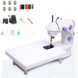 Household Multifunctional Mini Portable Sewing Machine Night Light Pedal Desktop Electric Sewing Machine Set