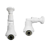 Bulb Security Camera, Ceiling Wall Mount Panoramic IP Camera, 360° HD Smart Home Surveillance Camera