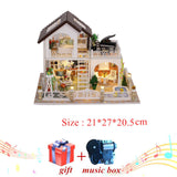 Different Styles of Doll House Furniture Diy Miniature 3D Wooden Miniaturas Dollhouse Toys For Children Birthday Gifts