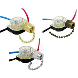 3Pack Ceiling Fan Light Switch ZE-110 Fan Switch 3 Way Speed Fan Switch Ceiling Pull Chain Switch Replacement
