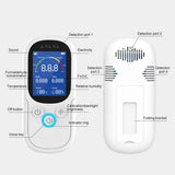 Air Quality Monitor&amp;Temperature Humidity Meter Formaldehyde Detector TVOC Tester with Alarm Buzzer Rechargeable Air Analyzer