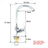 360 Rotate Kitchen Faucet Head Single Hole Cold Water Spout Stream Sprayer Silver color Faucet Sink Tap Home Accesories O1