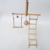 Bird Cage Stand Play Gym Conure Parrot Perch Playground Climbing Ladder Swing Rattan Ball Chew Toys