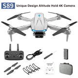 New S89 Drone 4K Wifi FPV HD Dual Camera 50x Zoom Height Maintain Headless Mode One-Key Takeoff And Landing Rc Quadcopter 2021