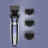 Wet Dry 4D Electric Shaver For Men Beard Hair Trimmer Rechargeable  Professional Hair Clipperr Nose And Ear Trimmer LCD Display