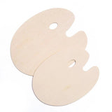 Wooden Minimalist Palette Student Oval Oil Painting Gouache Brush Set Painting Paint Palette Paint Tray Art Supplies