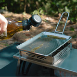 2-IN-1 Camping Frying Pan Stewing Pan Set with Storage Bag Outdoor Pot Frypan for Hiking Camping Backpacking Fishing
