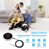 Top Tuya Smart WIFI Hygrometer Thermometer With External Temperature Humidity Detector,USB Charge or Rechargable Battery