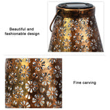 Solar Powered Garden Lamp Leaf Design Outdoor Lawn Yard Lantern LED Light Decor hanging lamp For Balcony Villa Creative Terrace