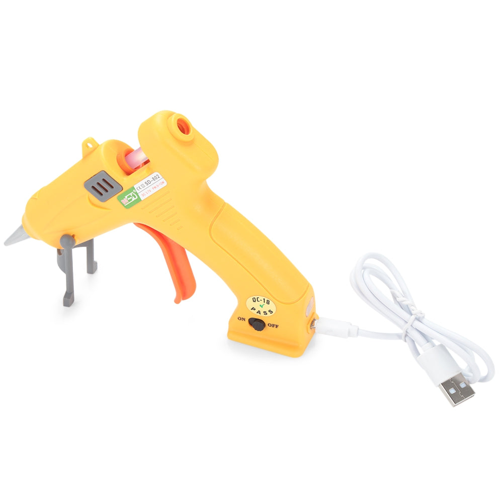 12W USB Rechargeable Portable Mini Cordless Electric Heating Hot Melt Glue Gun