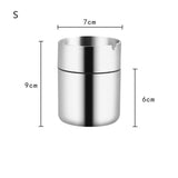Stainless Steel Car Ashtray Smokeless Auto Cigarette Ashtray Holder auto  parts