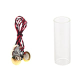 1 Pcs Dual Piezo Pickup Pick-Up 6.35mm Jack with Volume Tone Control &amp; 1 Pcs Guitar Glass Slippery Stick Glass Slide