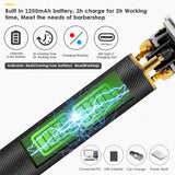 Professional Hair Clippers Trimmer 0mm Rechargeable Hair Shaving Machine Hair Cutting Beard Cordless Barber For Men Hair Trimmer