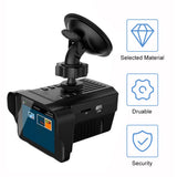 3 Inch 720P 120 Degree Full Band Mirro Car Speed Laser Police Dog Radar Detector GPS Voice Alert Safety 2 In 1 H588 Hot Sale