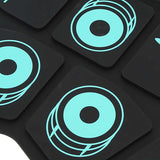 Portable Foldable Drum Pad Electronic Drum Set Powerful Bass Effect for Learning Drum
