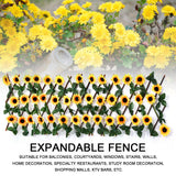 Greenhouse Garden Screening Artificial Flower Leaves Fence Backyard Balconies Trellis Privacy Screen Home Easy Install Indoor