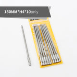 150mm Length Ball Head Screwdriver Drill Bit Sets S2 Steel Screw Driver Bits Hex Magnetic 1/4"Hand Repair Kits Tools