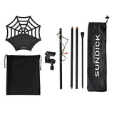 Sundick Portable Light Pole Tray Lightweight Stainless Steel Lamp Pole Tray Lamp Holder Bracket Camping Accessory
