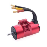 SURPASS HOBBY 3670 2650KV 3-6S Sensorless Brushless Motor with 120A Waterproof Brushless ESC for 1/10 1/8 RC Car Truck Buggy Toy