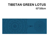 185*63cm Double Layer Non-Slip Fitness Mat Digital Portable Printing Protection Yoga Exercise Pad with Position Line Gymnastics