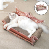 2 in 1 Cat Scratcher Cardboard Cat Scratch Pad with Premium Scratch Textures Design Cat Scratching Sofa Sleeping