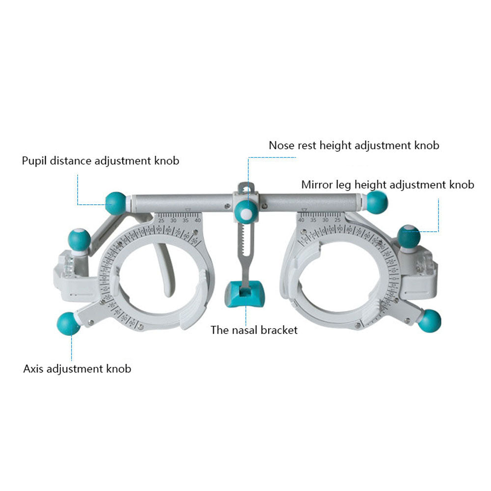 Optical Trial Frame 50-80mm Pupil Distance Adjustable Ophthalmic Trial ...