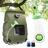 20L Outdoor Solar Water Bag Camping Hiking Shower Bag Water Storage Bag Portable Folding Mountaineering Bath bag