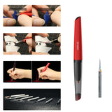 DSPIAE PT-TH Push Knife Handle DIY XPB-0.1mm~1.5mm Drill Bits Model Engraving Tool for Assembly Model Building Tools