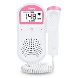 Portable LCD Fetal Doppler Ultrasonic Baby Monitor Home Pregnancy Baby Heartbeat Detector Digital Portable Radiation Free