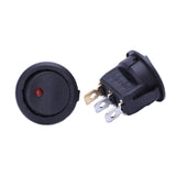 20 Pcs 12V 20A Amps On/Off/ 3 Position Terminal Round Rocker LED Toggle Switch Blue &amp; Red
