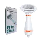 Portable Pet Dog Dryer 2-In-1 Hair Dryer And Dog Comb Grooming Blow Brush Pet Low Noise Temprature Cat Hair Comb Dog Styler Tool