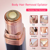 Electric Hair Shaving Device Perfect Hair Removal Lipstick Shape Female Facial Epilator Painless Safety Female Body Facial Tools