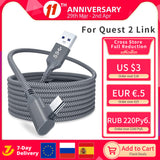 For Oculus Quest 2 Link Cable 5M USB 3.0 Quick Charge Cables for Quest2 VR Data Transfer Fast Charges VR Headset Accessories