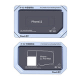 QIANLI middle layer Board fixture pcb holder reballing platform with BGA reballing stencil for iphone X XS XSMAX 11 11PRO PROMAX
