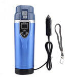 12V/24V Auto Car Heating Cup 350Ml Portable Electric Heated Mug Adjustable Temperature Electric  Travel Kettl