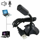 Universal USB Mini Desktop Speech Microphone Computer Mic Stand For PC Laptop Notebook Accessories Desk Microphones TXTB1