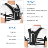 Outdoor Sports Chest Bag Reflective Running Backpack Vest Adjustable Shoulder Pack Ultralight Riding Bag For Camp Hiking Cycling