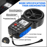 HoldPeak HP-866B Digital Anemometer Wind Speed Meter Measures Wind Speed Temperature Wind Chill HP866 Measure Tool Wholesale