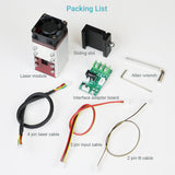 Upgraded 30W Focusable Laser Module Kit Optimized Air Assist Laser Engraving Module with 450nm 5.5W Blue Laser Head