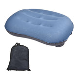 Blue Inflatable Air Pillow TPU Camping Trip Nap Neck Pillow For Outdoor Travel Aircraft Sleeping Soft Neck Pillows