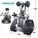 ZKZC 408PCS City Creative RC Robot Electric Building Blocks Technical Remote Control Intelligent Robot Bricks Toys For Children