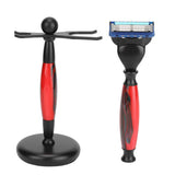 Beard Shaving Brush Set Shaving Holder Brush Set Comfortable Grip Lightweight Manual Aluminum Alloy for Men for Salon