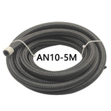 Length 5M AN10  Nylon Braided Fuel Hose Oil Gas Cooler Hose Line Pipe Tube with 10PCS 0/45/90/180 Degree Hose End Fitting Kit