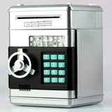 Electronic Piggy Bank ATM Password Money Box Cash Coins Saving Box ATM Bank Safe Box security Automatic Deposit Banknote gift