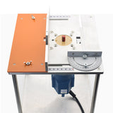 Aluminium Router Table Insert Plate Electric wood milling flip board with Miter Gauge Guide table saw Woodworking workbench