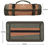 Roll Tool Bag Large Wrench Roll Up Portable Pouch Bag 20 Pockets Kit Telescope Storage Oxford Bag for Electricians Mechanics