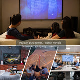 LED Projector 800X480P Resolution Support Voice Full HD Video Beamer For Home Theater Pico Movie Projector-EU Plug