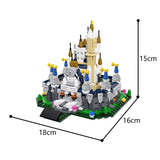 MOC-28543 Famous Kids Story Classic Girl Castle Architecture Building Blocks 581PCS DIY Bricks Toys Educational Children Gifts